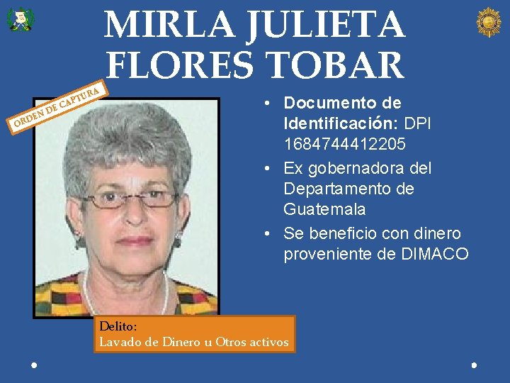 RA EC TU AP O D EN D R MIRLA JULIETA FLORES TOBAR •