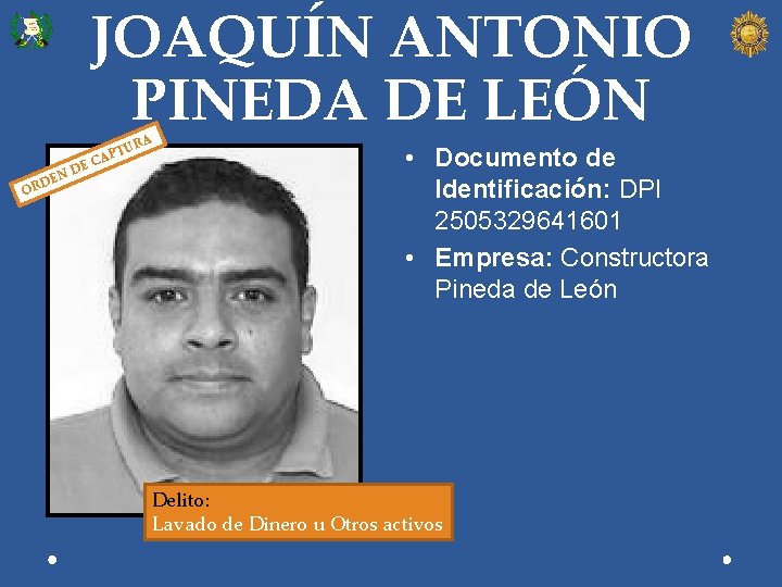 JOAQUÍN ANTONIO PINEDA DE LEÓN RA EC TU AP O D EN D R
