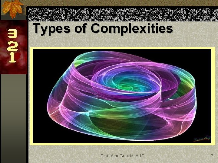 Types of Complexities Prof. Amr Goneid, AUC 2 