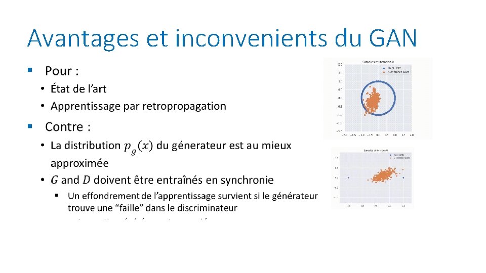 Avantages et inconvenients du GAN 
