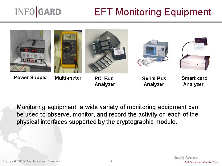 EFT Monitoring Equipment Power Supply Multi-meter PCI Bus Analyzer Serial Bus Analyzer Smart card EFT Monitoring Equipment Power Supply Multi-meter PCI Bus Analyzer Serial Bus Analyzer Smart card