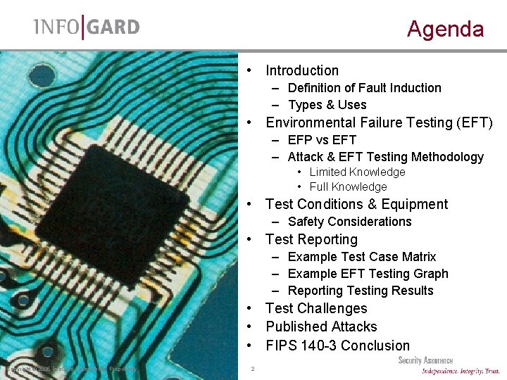 Agenda • Introduction – Definition of Fault Induction – Types & Uses • Environmental Agenda • Introduction – Definition of Fault Induction – Types & Uses • Environmental