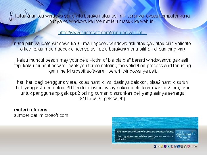 kalau mau tau windows yang kita bajakan atau asli nih caranya, akses komputer yang