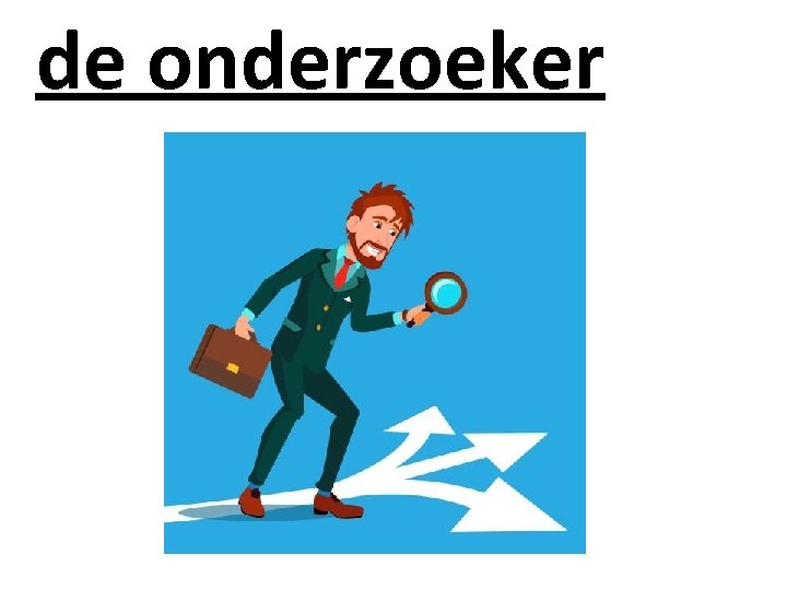 de onderzoeker 