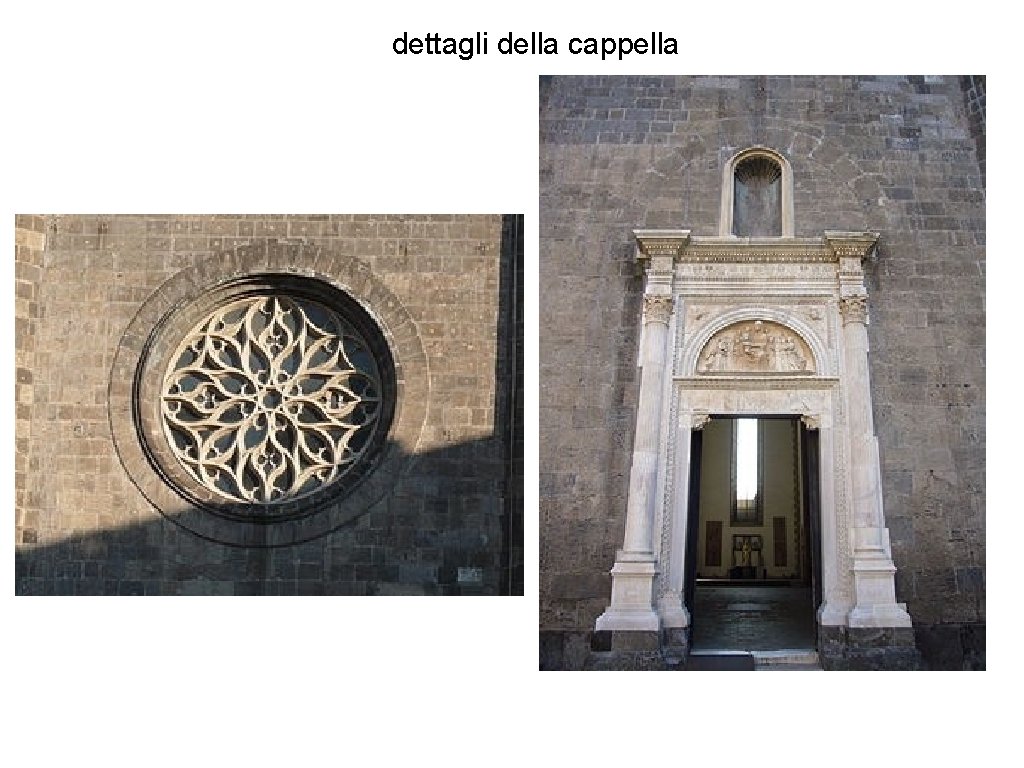 dettagli della cappella 