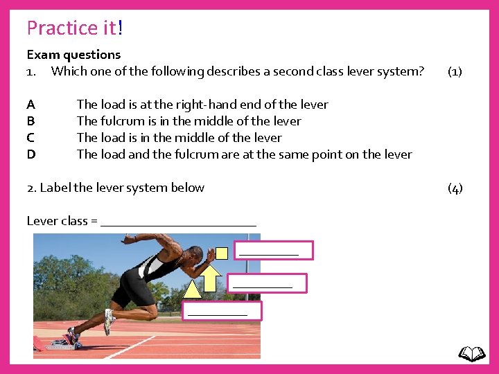 Practice it! Exam questions 1. Which one of the following describes a second class