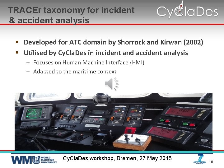 TRACEr taxonomy for incident & accident analysis § Developed for ATC domain by Shorrock