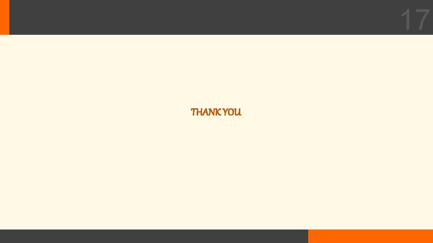 17 THANK YOU 17 THANK YOU