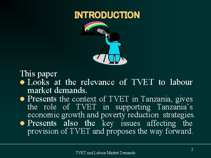 Relevance of TVET to Market Demands Skills for