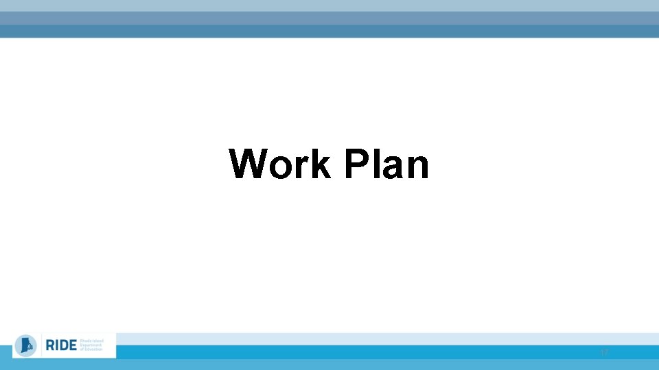 Work Plan 17 