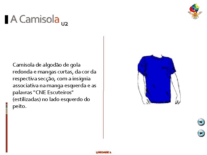 A Camisola u 2 Camisola de algodão de gola redonda e mangas curtas, da