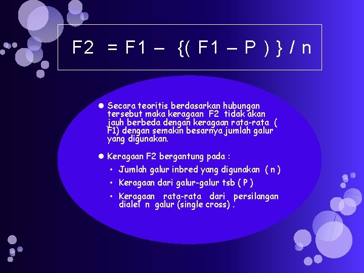 F 2 = F 1 – {( F 1 – P ) } /