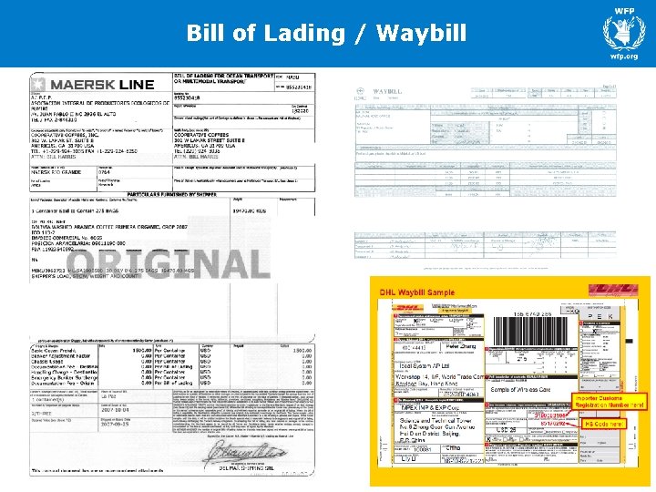 Bill of Lading / Waybill 
