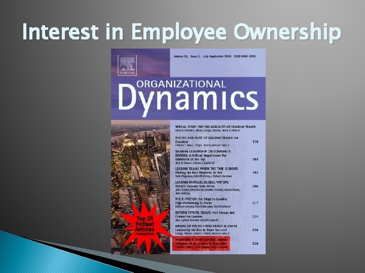 Interest in Employee Ownership 