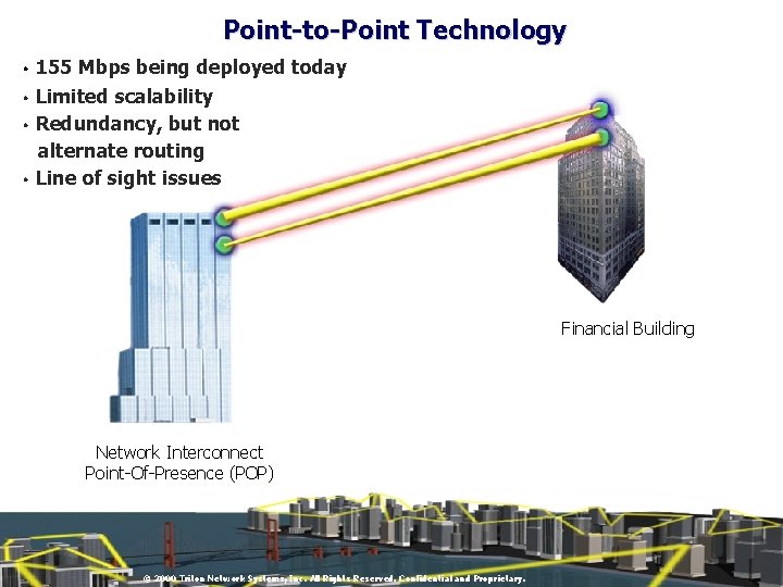 Point-to-Point Technology i 155 Mbps being deployed today Limited scalability i Redundancy, but not