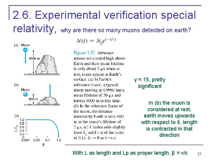 2. 6. Experimental verification special relativity, why are there so many muons detected on