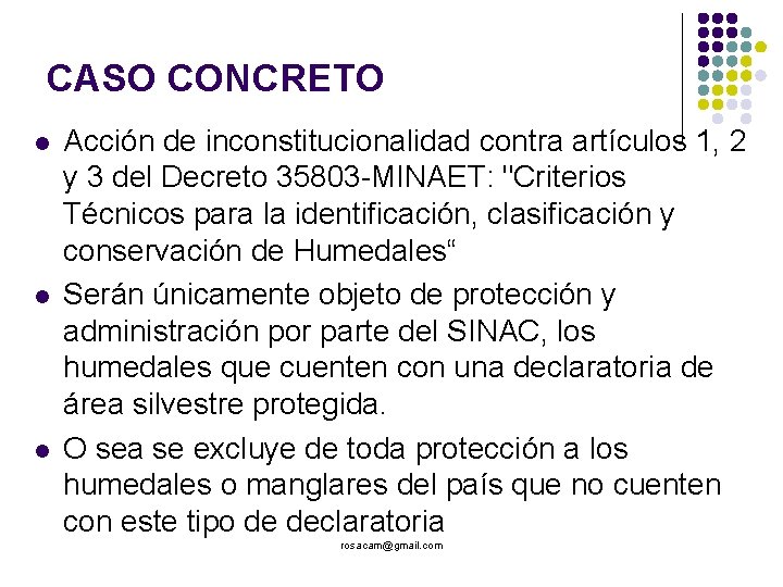 CASO CONCRETO Acción de inconstitucionalidad contra artículos 1, 2 y 3 del Decreto 35803