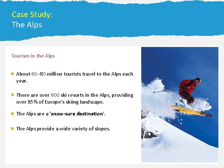 13. 2 Forecasting the Weather Case Study: The Alps Tourism in the Alps About