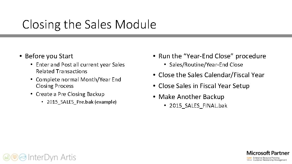 Year End Process Overview for Microsoft Dynamics GP