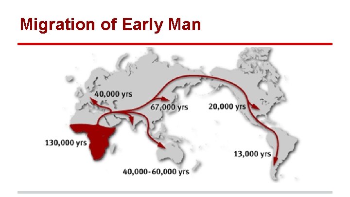 Migration of Early Man 