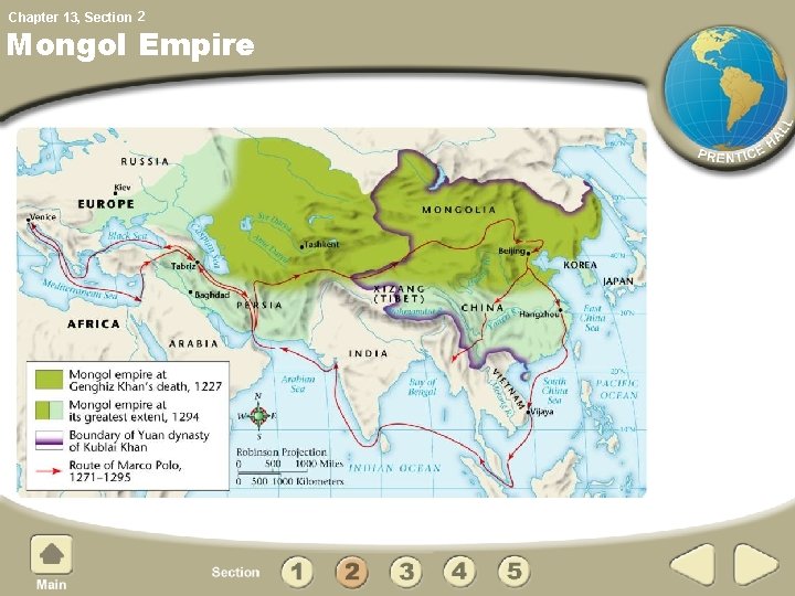 Chapter 13, Section 2 Mongol Empire 