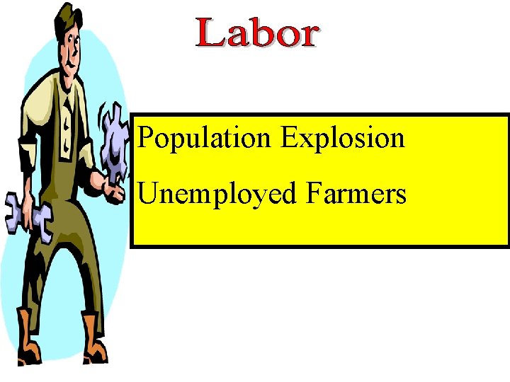 Population Explosion Unemployed Farmers Population Explosion Unemployed Farmers
