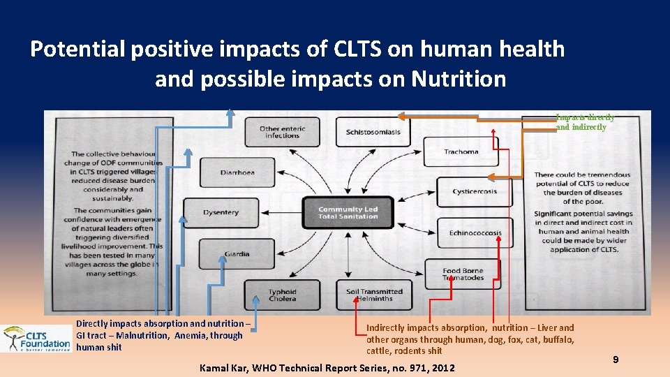 Potential positive impacts of CLTS on human health and possible impacts on Nutrition Impacts