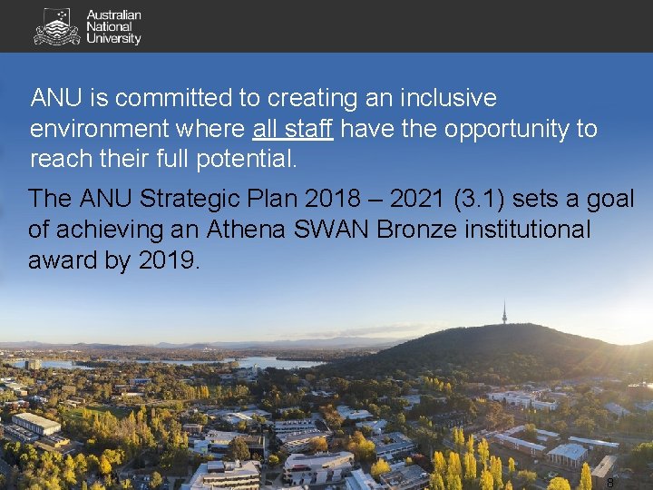 ANU is committed to creating an inclusive environment where all staff have the opportunity ANU is committed to creating an inclusive environment where all staff have the opportunity