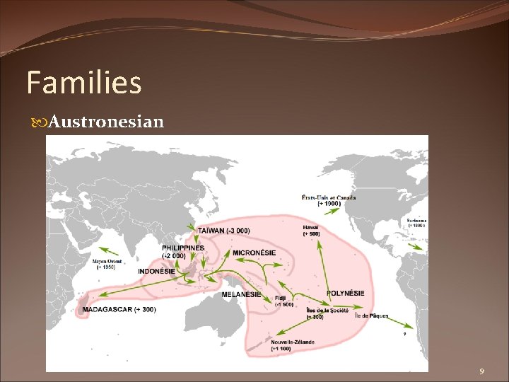 Families Austronesian 9 