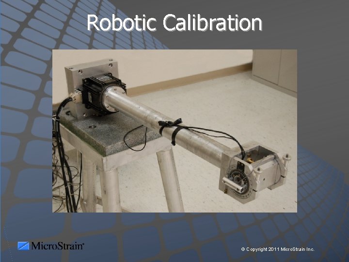 Robotic Calibration © Copyright 2011 Micro. Strain Inc. 