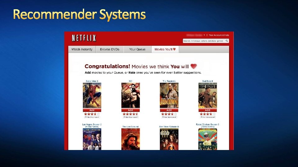 Recommender Systems 