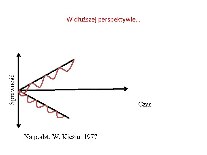 Sprawność W dłuższej perspektywie… Czas Na podst. W. Kieżun 1977 