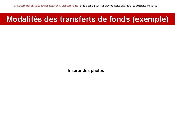 Mouvement international de la Croix-Rouge et du Croissant-Rouge I Boîte à outils pour les