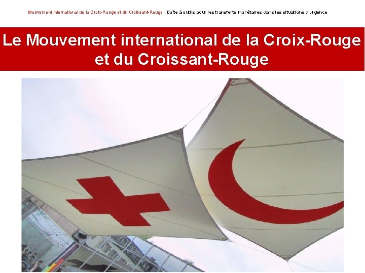 Mouvement international de la Croix-Rouge et du Croissant-Rouge I Boîte à outils pour les