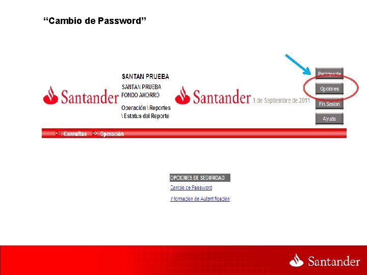 “Cambio de Password” 