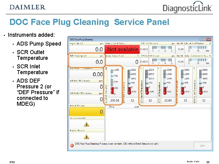DOC Face Plug Cleaning Service Panel • Instruments added: • ADS Pump Speed • DOC Face Plug Cleaning Service Panel • Instruments added: • ADS Pump Speed •