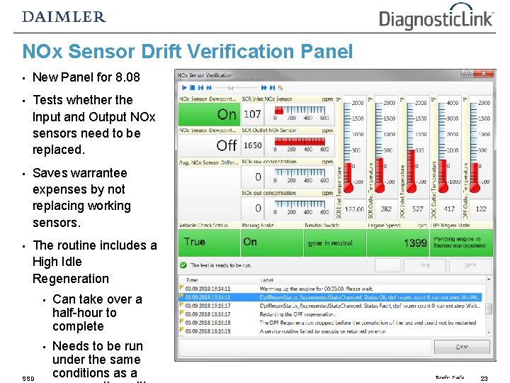 NOx Sensor Drift Verification Panel • New Panel for 8. 08 • Tests whether NOx Sensor Drift Verification Panel • New Panel for 8. 08 • Tests whether