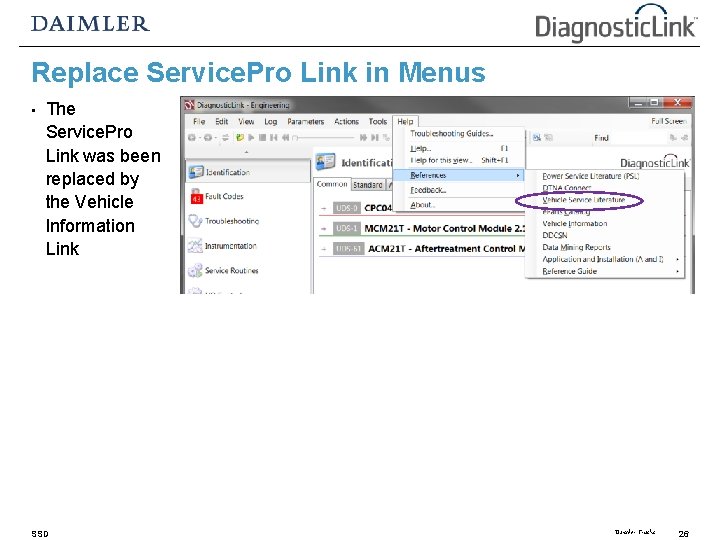 Replace Service. Pro Link in Menus • The Service. Pro Link was been replaced Replace Service. Pro Link in Menus • The Service. Pro Link was been replaced