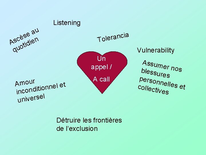 u a e s è Asc tidien quo Listening ia c n a r