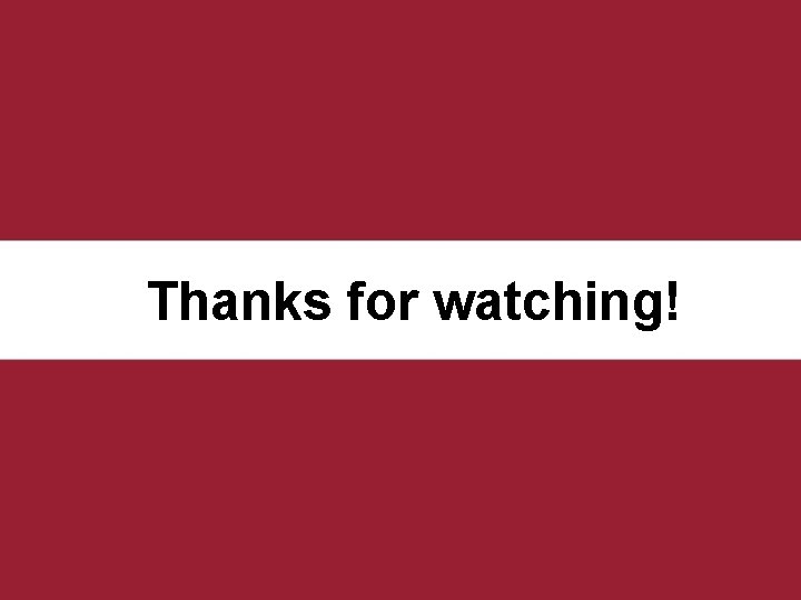 Thanks for watching! 