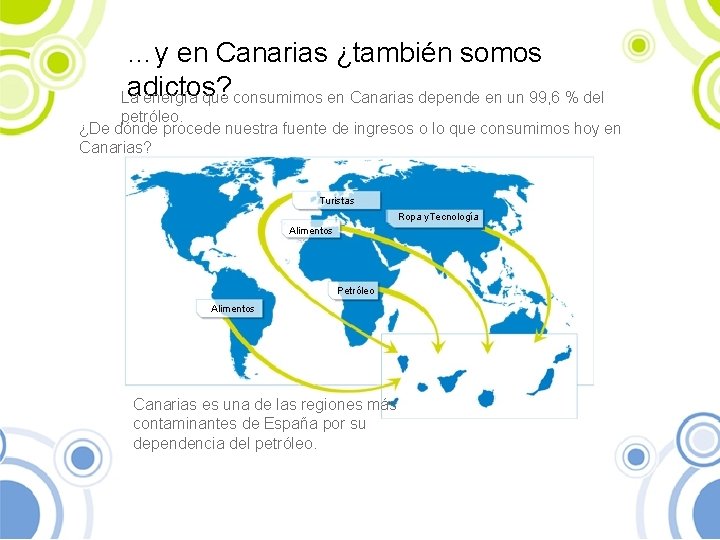 …y en Canarias ¿también somos adictos? La energía que consumimos en Canarias depende en