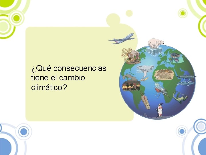 ¿Qué consecuencias tiene el cambio climático? 