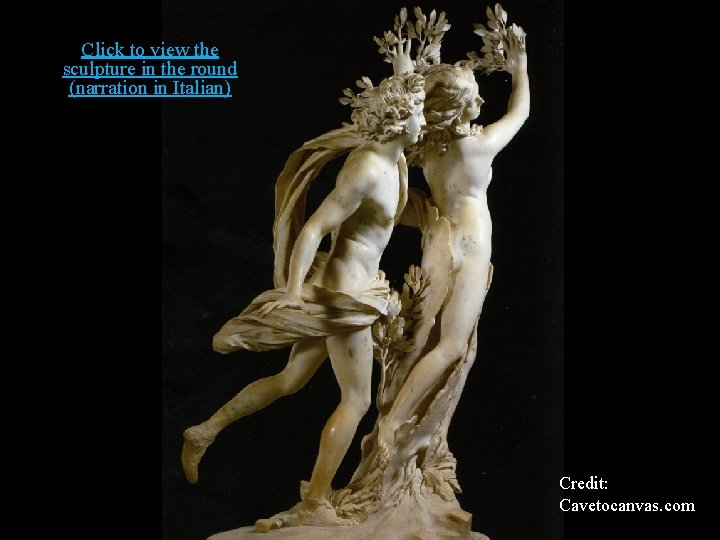 Click to view the sculpture in the round (narration in Italian) Credit: Cavetocanvas. com