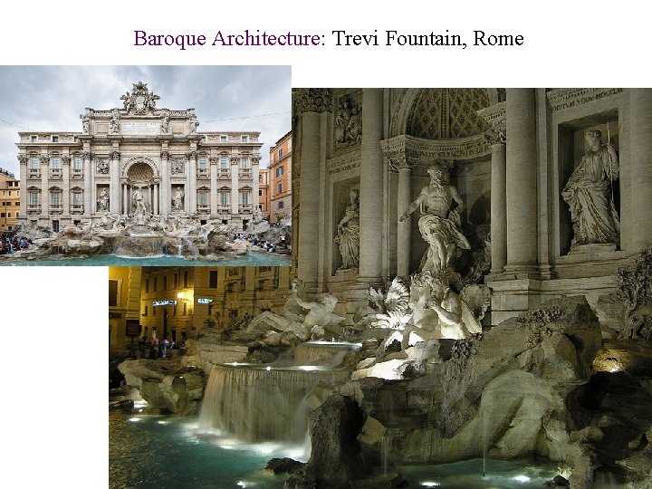 Baroque Architecture: Trevi Fountain, Rome 