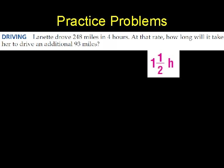 Practice Problems 
