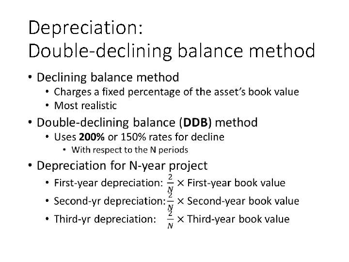 Depreciation: Double-declining balance method • 