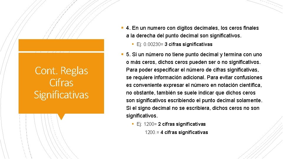 § 4. En un numero con dígitos decimales, los ceros finales a la derecha § 4. En un numero con dígitos decimales, los ceros finales a la derecha