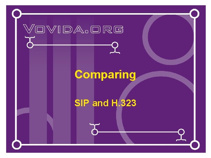 Comparing SIP and H. 323 Comparing SIP and H. 323
