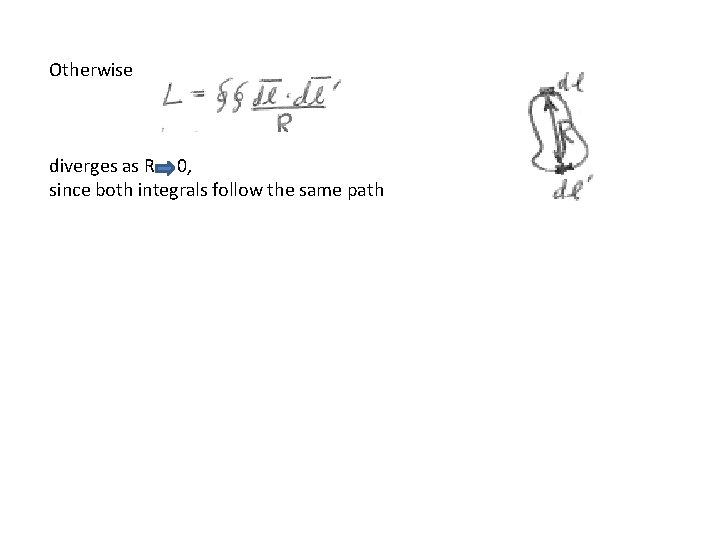 Otherwise diverges as R 0, since both integrals follow the same path 