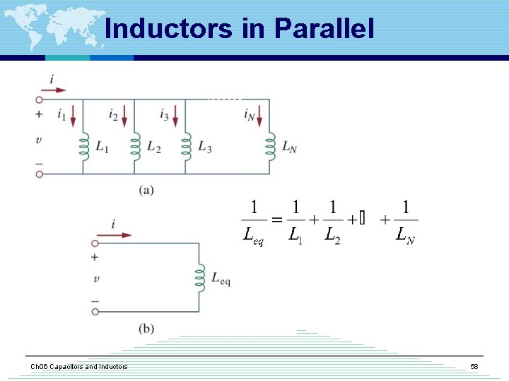 Inductors in Parallel Ch 06 Capacitors and Inductors 58 